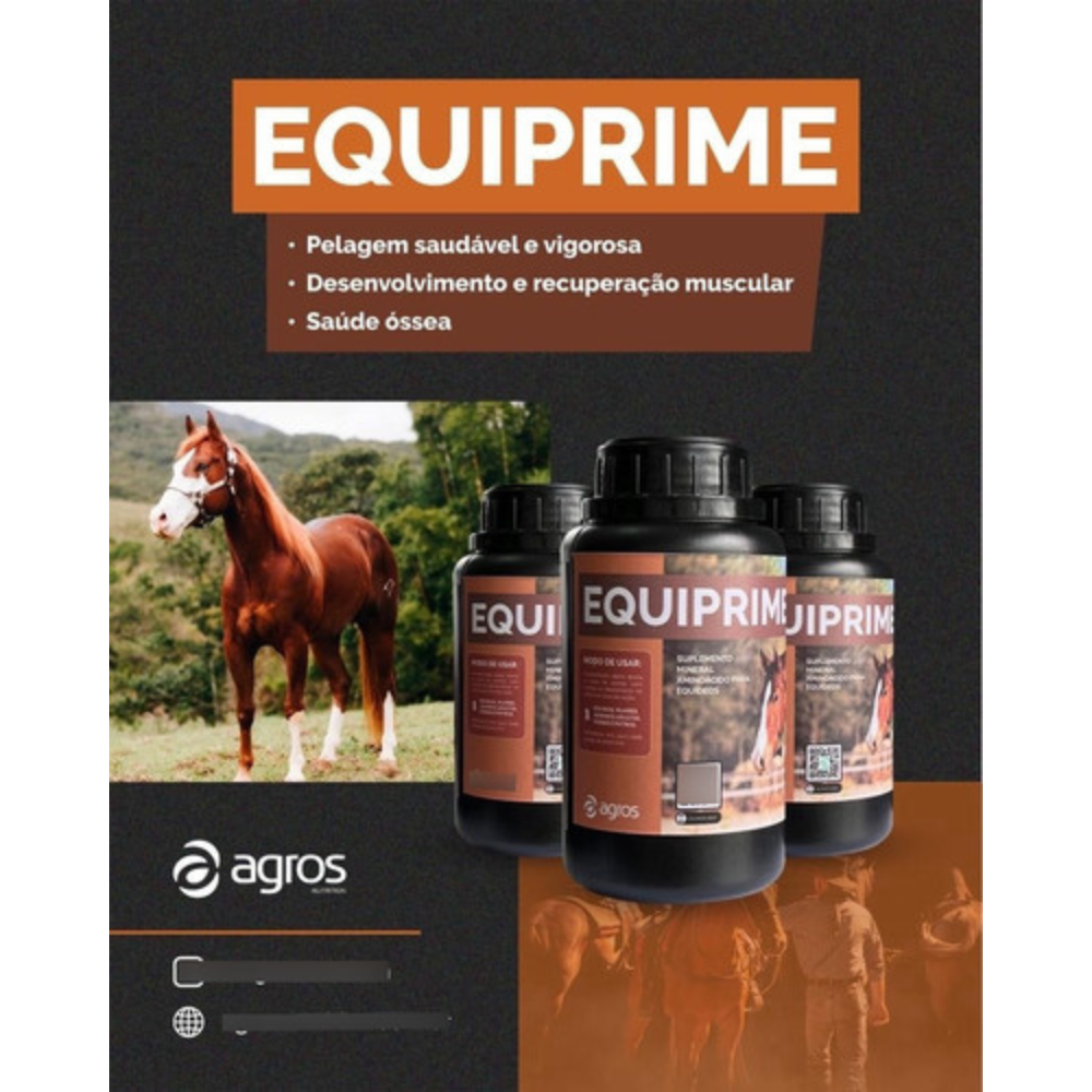 Suplemento Aminoácido para Equinos Equiprime Agros