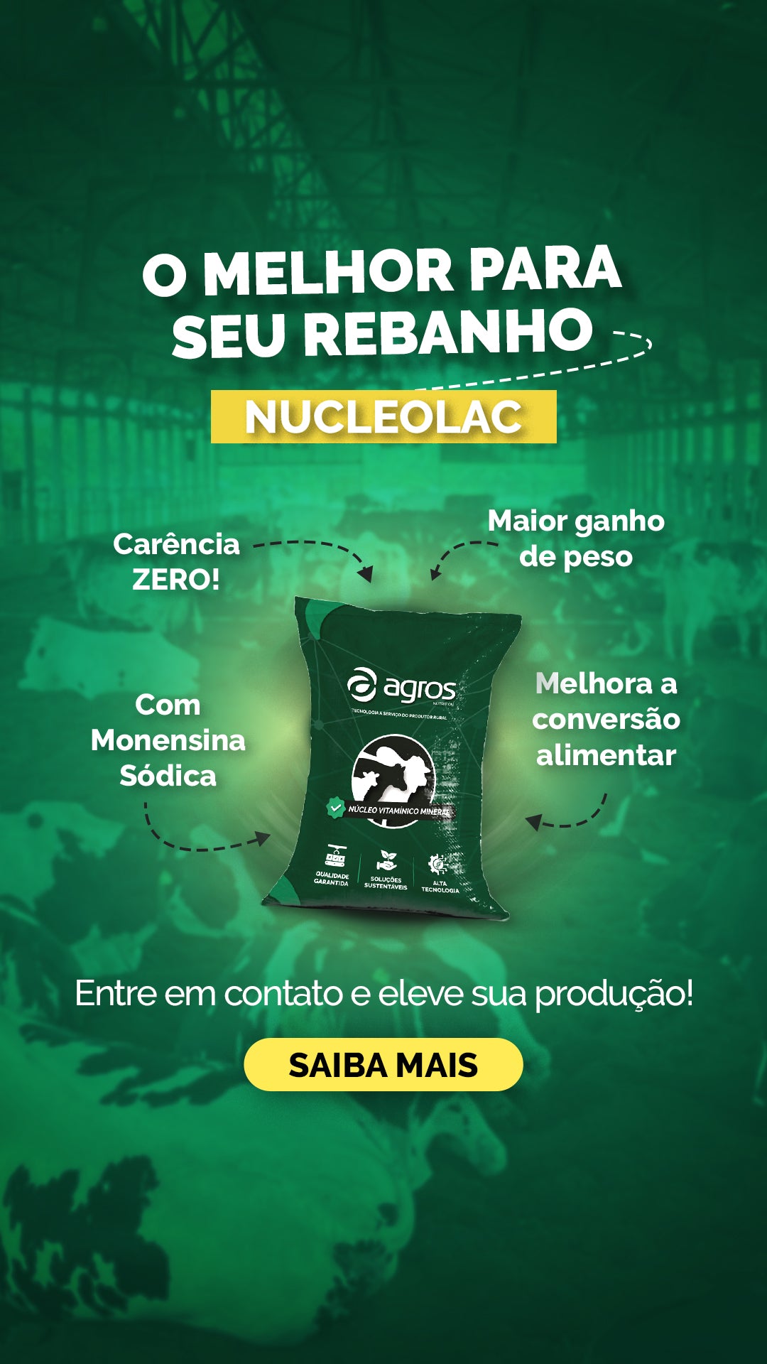 NucleoLac para Vacas em Lactação