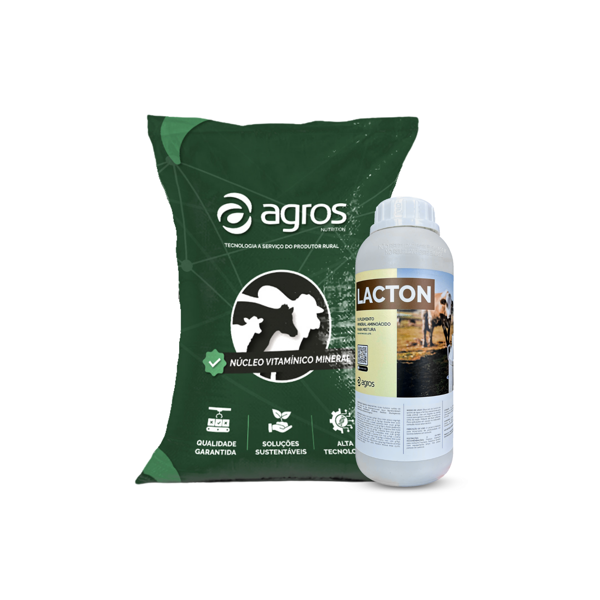 Combo NucleoLac + Lacton – Para Bovinos de Leite e Bezerros